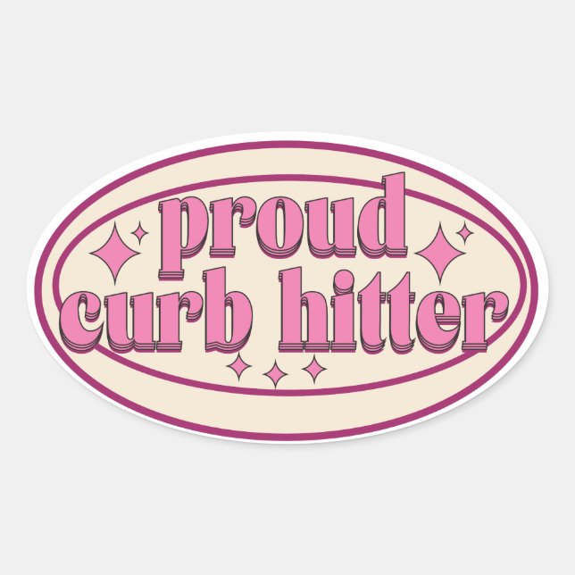 autocollant de hitter de trottoir fier (Devant)