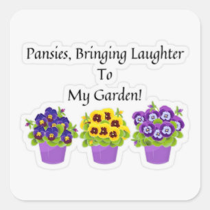 Autocollant de jardin de pensées fantaisistes