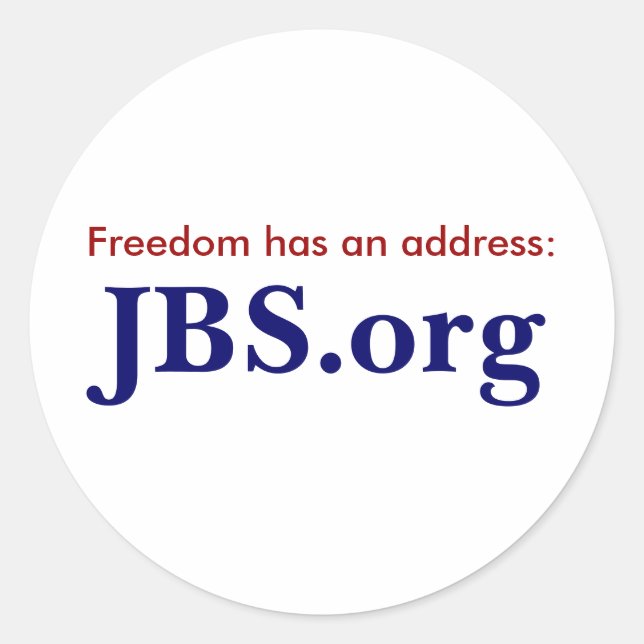 autocollant de JBS.org (Devant)