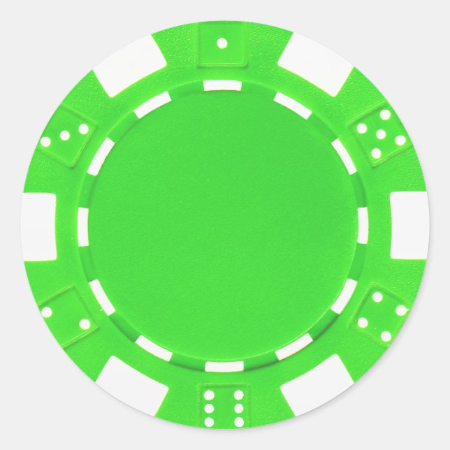 autocollant de jeton de poker (Devant)