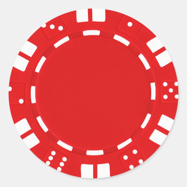 autocollant de jeton de poker (Devant)