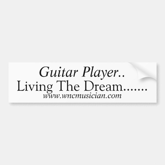 Autocollant de joueur de guitare (Devant)