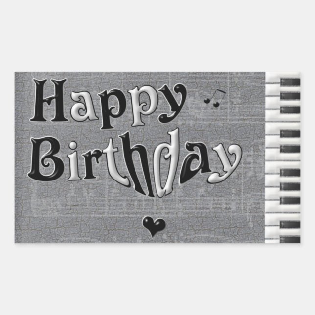 Autocollant de joyeux anniversaire (Devant)