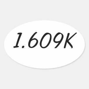 Autocollant de kilomètre