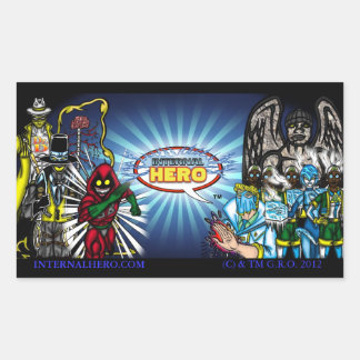 Autocollant de la bannière de personnage de héros 
