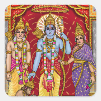 Autocollant de la cour de Lord Rama