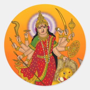 Autocollant de la déesse Durga