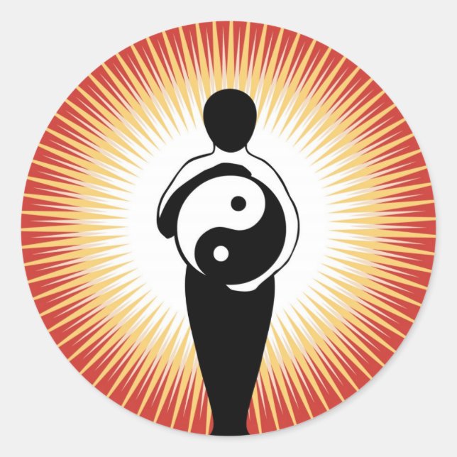 Autocollant de la figure Yin Yang (Devant)