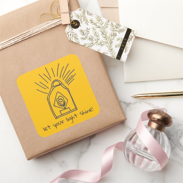 Autocollant de la lanterne brillante (Cadeaux)