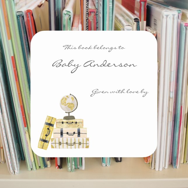 Autocollant de la plaque de Baby shower à thème de (Créateur téléchargé)
