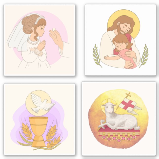 Autocollant de la première sainte communion (Devant)