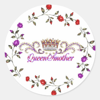 autocollant de la reine casquette rouge