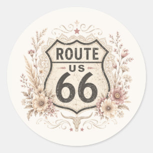 Autocollant de la Route Mère Florale Boho