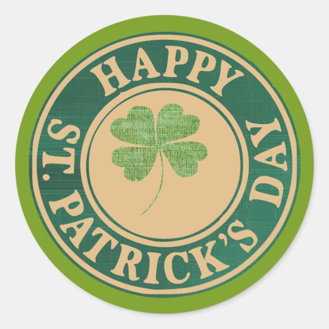 Autocollant de la Saint-Patrick (Devant)