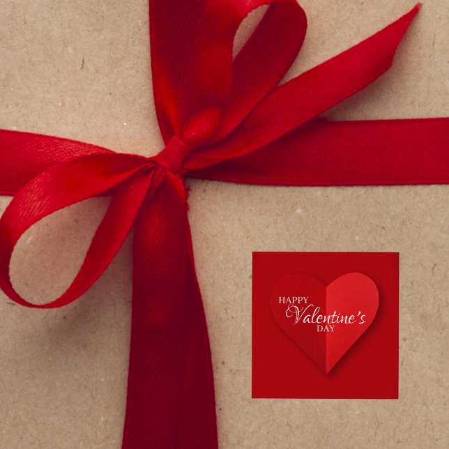 Autocollant de la Saint-Valentin au cœur rouge élé (Créateur téléchargé)