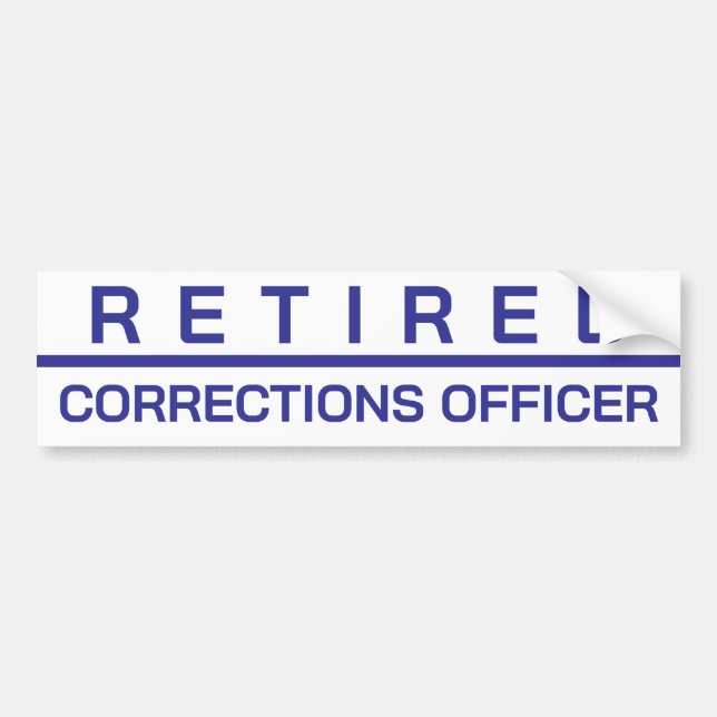 Autocollant de l'agent de correction à la retraite (Devant)