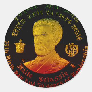 Autocollant de l'empereur Haile Selassie