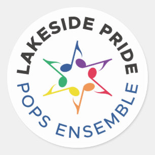 Autocollant de l'ensemble Pops (logo rond)
