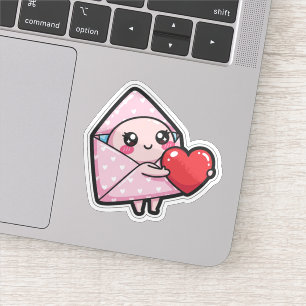 Autocollant de lettre d'amour mignon Autocollant d