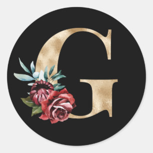 Autocollant de lettre initiale pour les vacances d