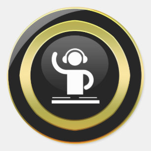 autocollant de l'icône DJ