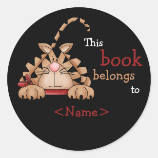 Autocollant de livre pour chats Kitty