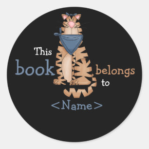 Autocollant de livre pour chats Kitty