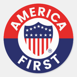 Autocollant de logo America First