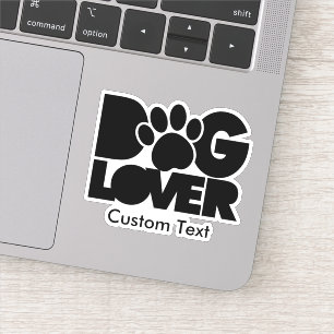 Autocollant de logo Amoureux des chiens