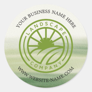 Autocollant de logo d'aménagement paysager moderne