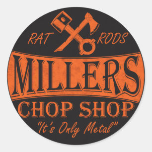 Autocollant de logo dans l'orange et le noir