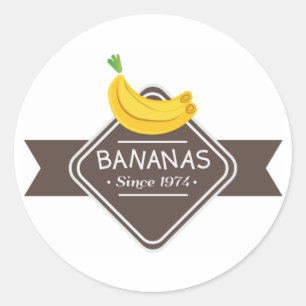 Autocollant de logo de BANANES