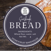 Autocollant de logo de pain au levain de la boulan