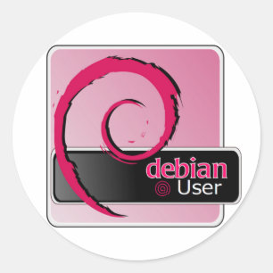 Autocollant de logo d'utilisateur de Debian