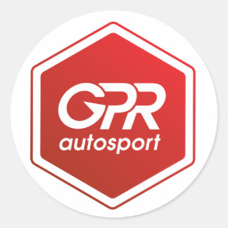 Autocollant de logo empilé