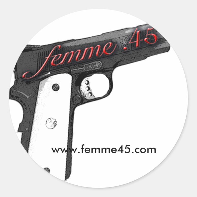 Autocollant de logo Femme.45 (Devant)