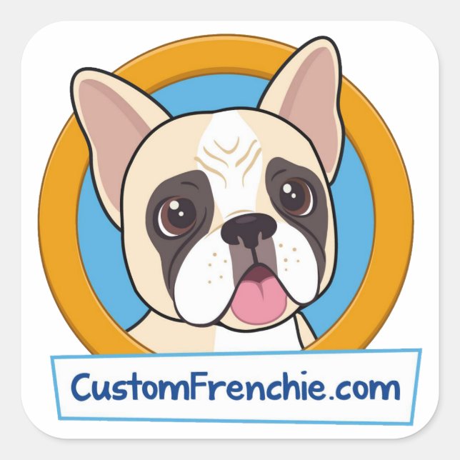 Autocollant de logo français personnalisé (Devant)