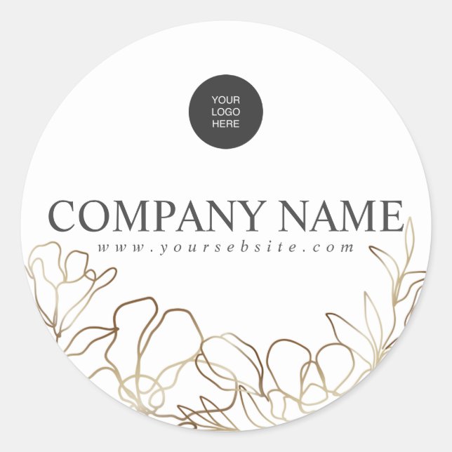 Autocollant de logo personnalisé de luxe (Devant)
