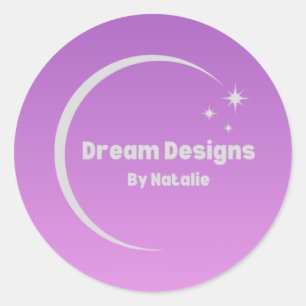 Autocollant de logo rond personnalisé