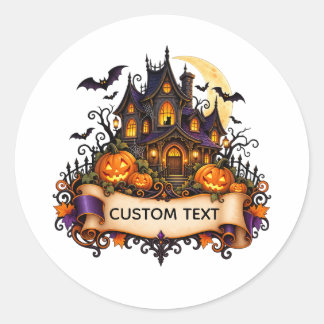 Autocollant de maison magique Halloween personnali
