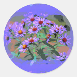 autocollant de maîtres violets