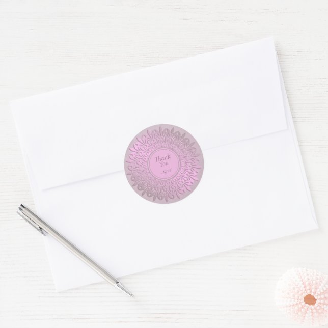 Autocollant de Mandala Classic Round Gradient ethn (Enveloppe)