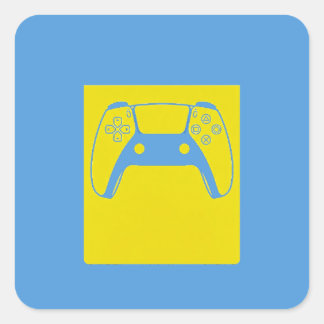 Autocollant de manette de jeu Pop Art - Bleu et Ja