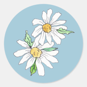 Autocollant de marguerite