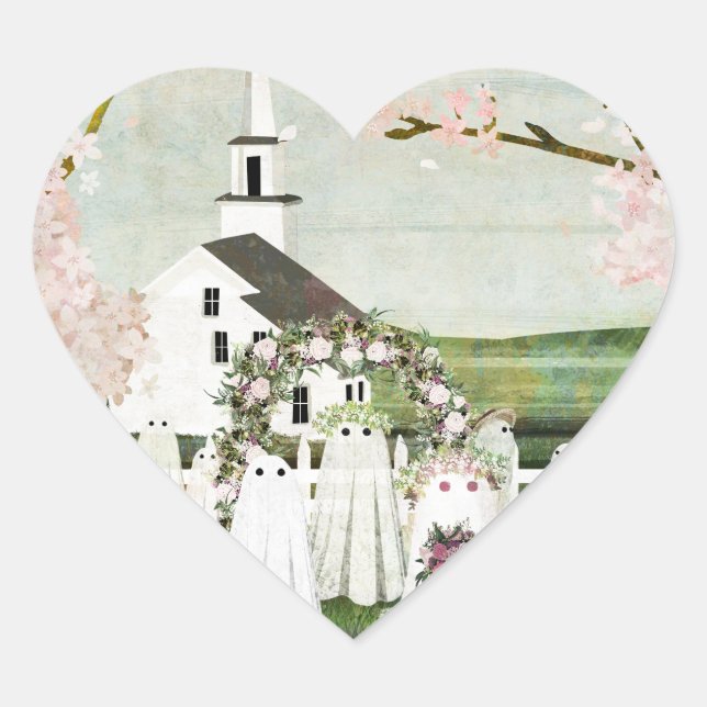 Autocollant de mariage fantôme (Devant)