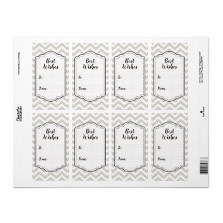 Autocollant de mariage gris argenté et blanc à che