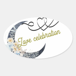 Autocollant de mariage Love Celebration – Croissan