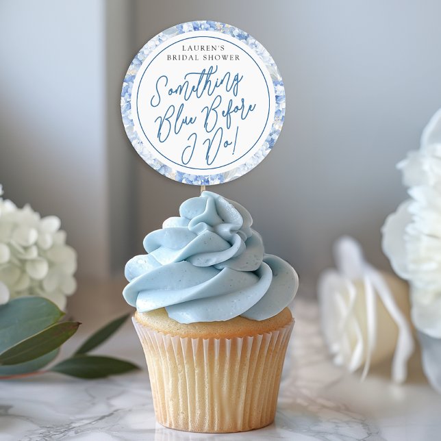 Autocollant de mariage Something Blue Before I Do (DIY Favor Sticker Idea)