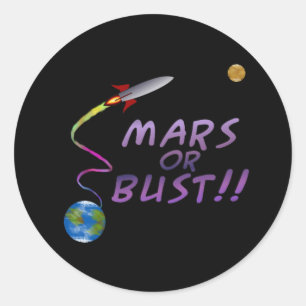 Autocollant de Mars ou de buste