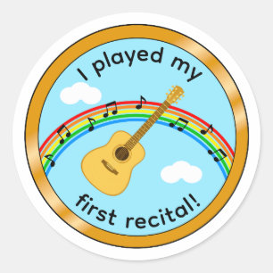 Autocollant de médaille pour enfants pour guitare